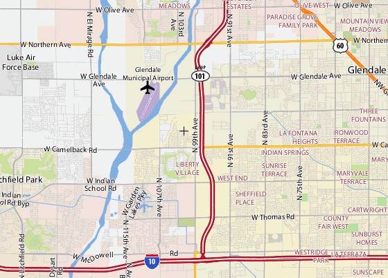 Map to Airport