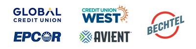 Global Credit Union, Credit Union West, Epcor, Avient, Bechtel
