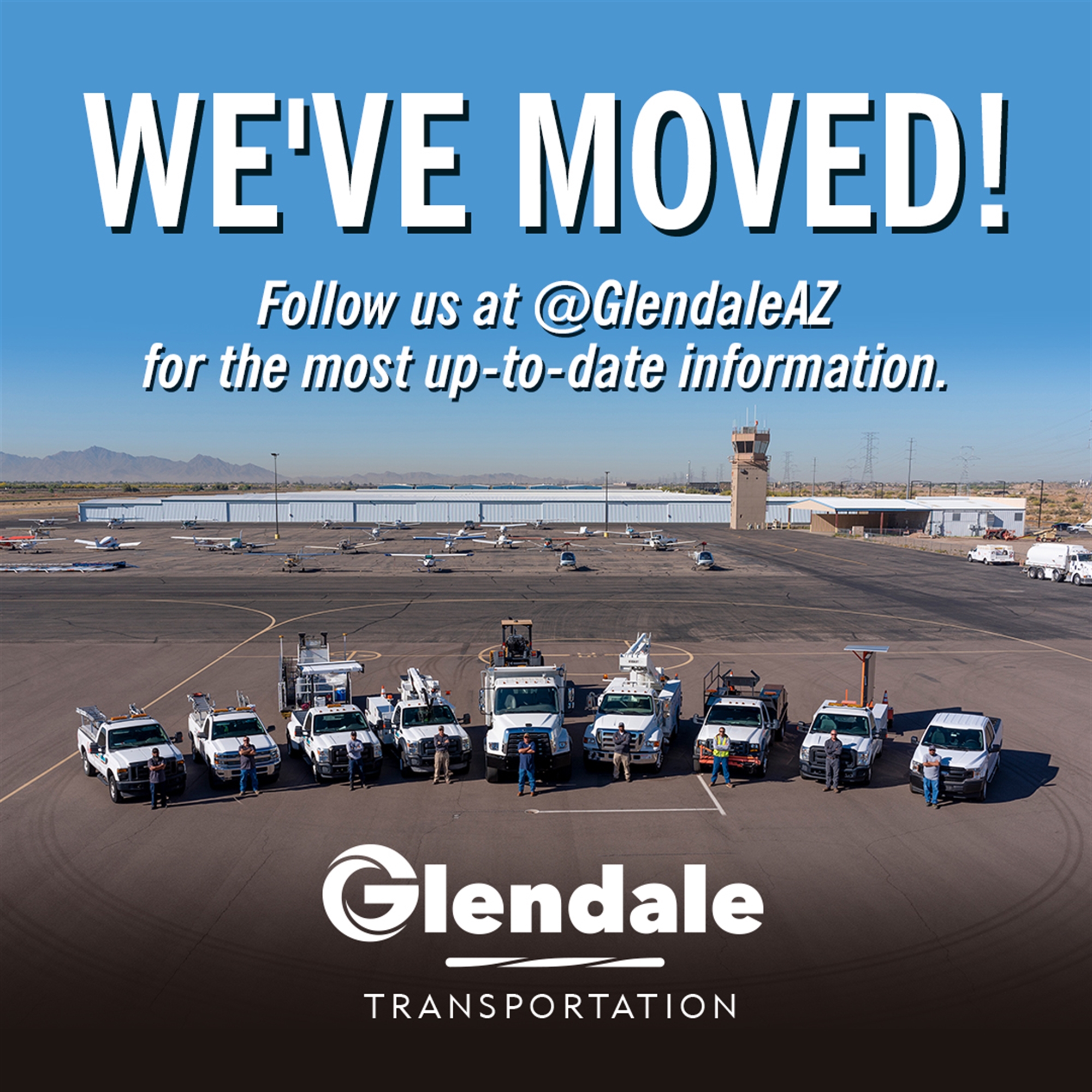 Follow us at @GlendaleAZ for the most up-to-date information