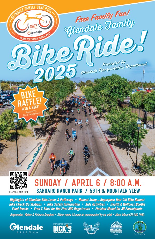 2025 Glendale Family Bike Ride flier